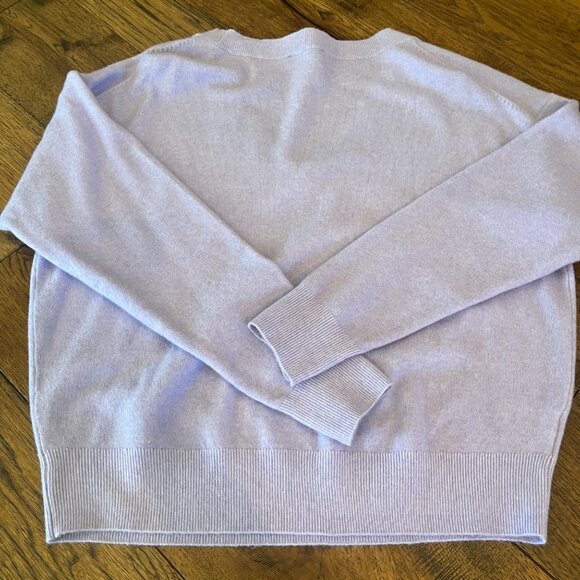 Ann Taylor Drop Shoulder V-Neck Wool Blend Sweater Classic Comfort Preppy Medium - Picture 6 of 12